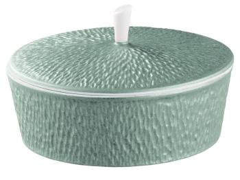 Covered sugar bowl turquoise - Raynaud